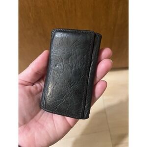 Rare Vivienne Westwood 6 Key Case Black Leather Women Designer Luxury Orb Logo